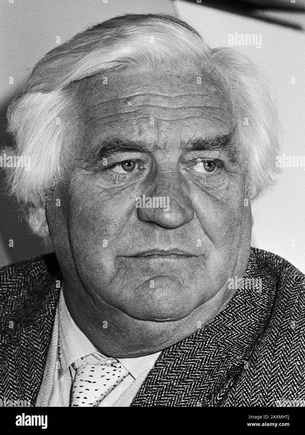 Feyenoord press conference related to appoint new coach Hans Kraay at Feyenoord; Couwenberg January 27, 1982 Stock Photo