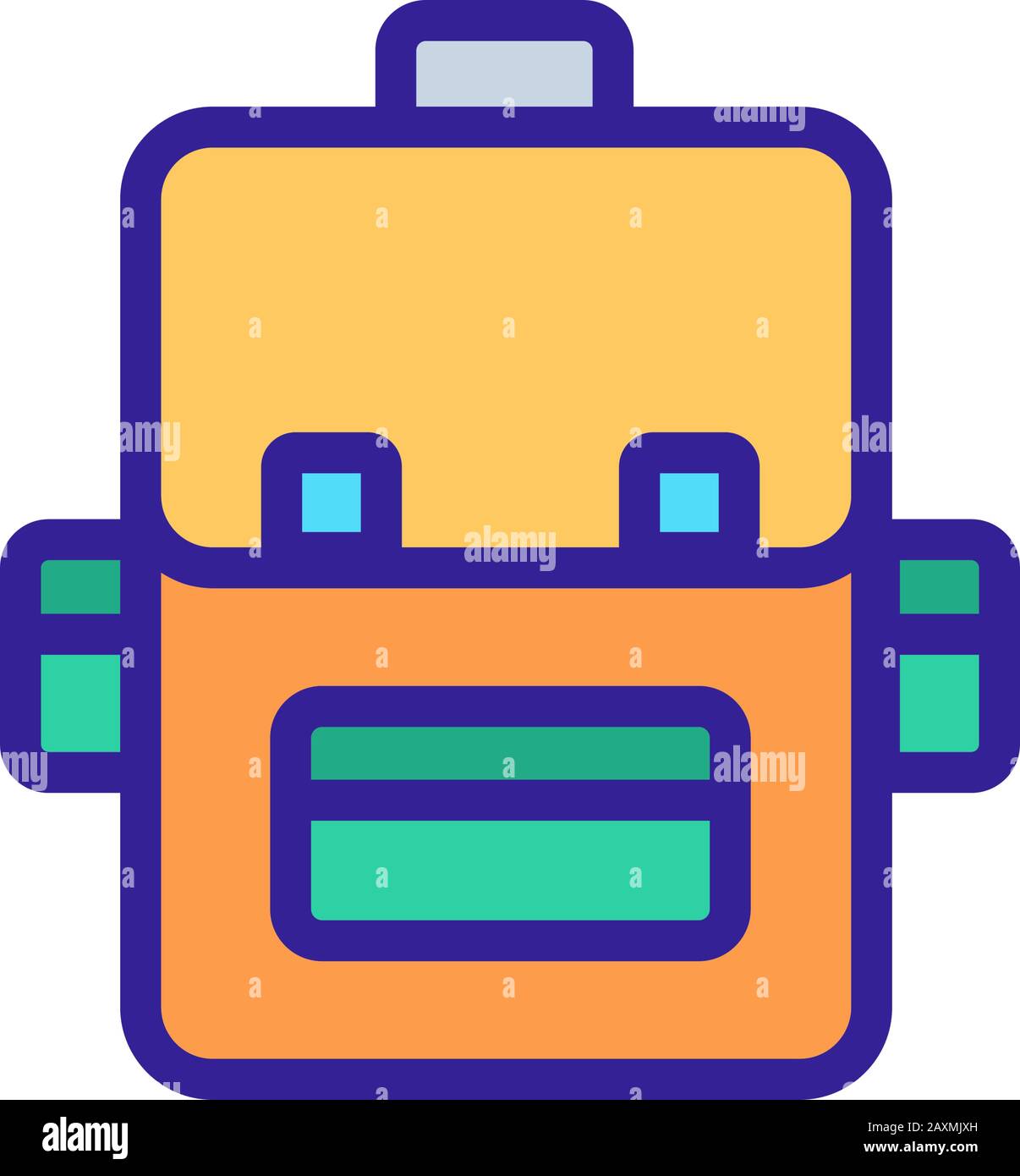 Child backpack packing Stock Vector Images - Alamy