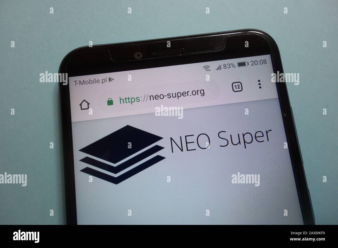 NEO cryptocurrency logo on smartphone Stock Photo - Alamy