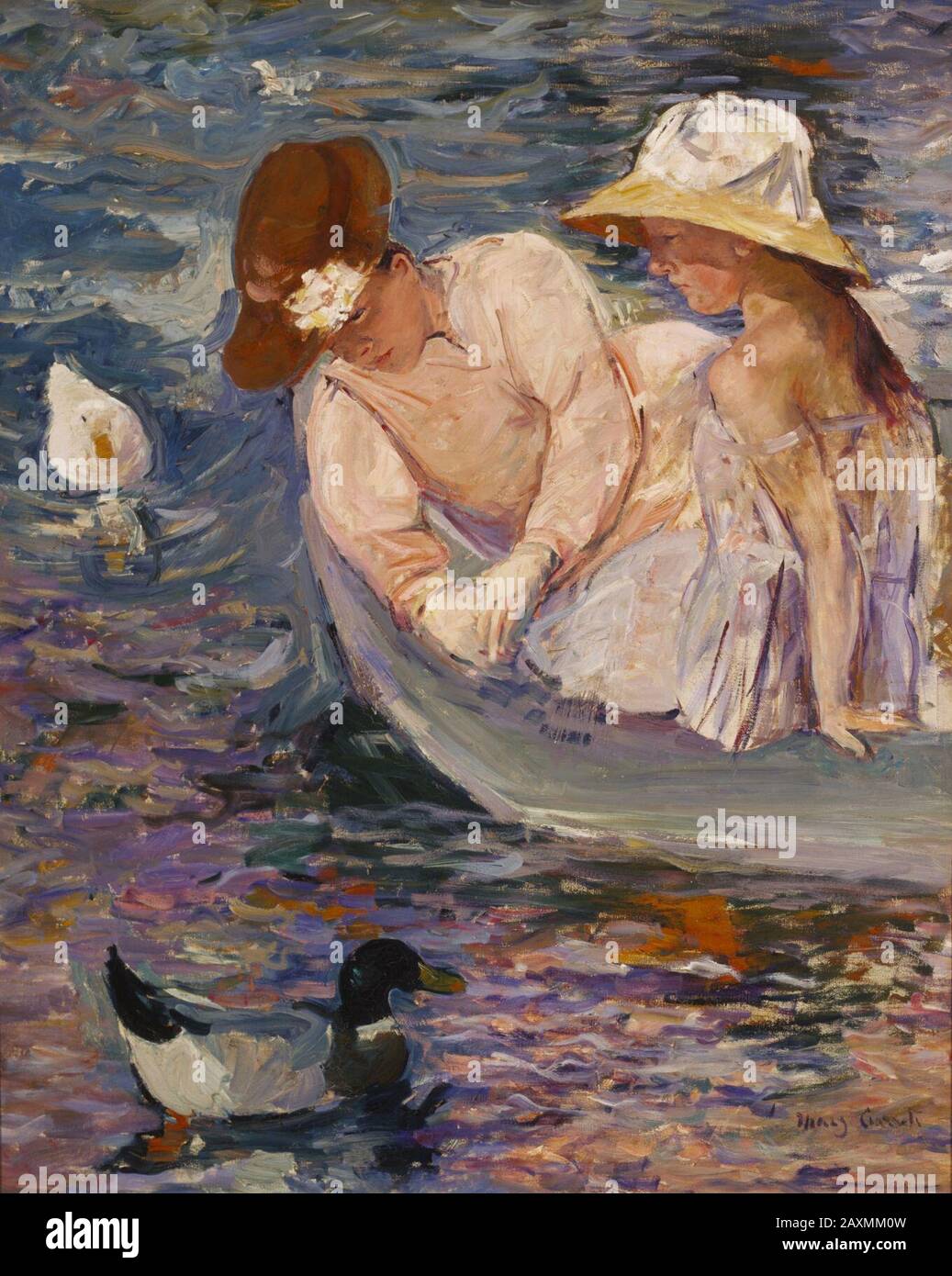 'English: Summertime 1894 Oil on canvas Image: 39 5/8 x 32 in. (100.6 x 81.3 cm) Frame: 49 1/8 x 41 1/2 in. (124.8 x 105.4 cm) Terra Foundation for American Art, Daniel J. Terra Collection, 1988.25  Signed: Lower right: Mary Cassatt; 16 November 2013, 12:42:11; http://www.terraamericanart.org/collection/; Mary Cassatt  (1844–1926)         Alternative names  Mary Stevenson Cassatt; Mary Stevenson; Cassatt; cassatt mary; m. cassatt; mary cassat  Description American painter, printmaker and graphic artist  Date of birth/death  22 May 1844 14 June 1926  Location of birth/death  Pittsburgh Le Mesni Stock Photo