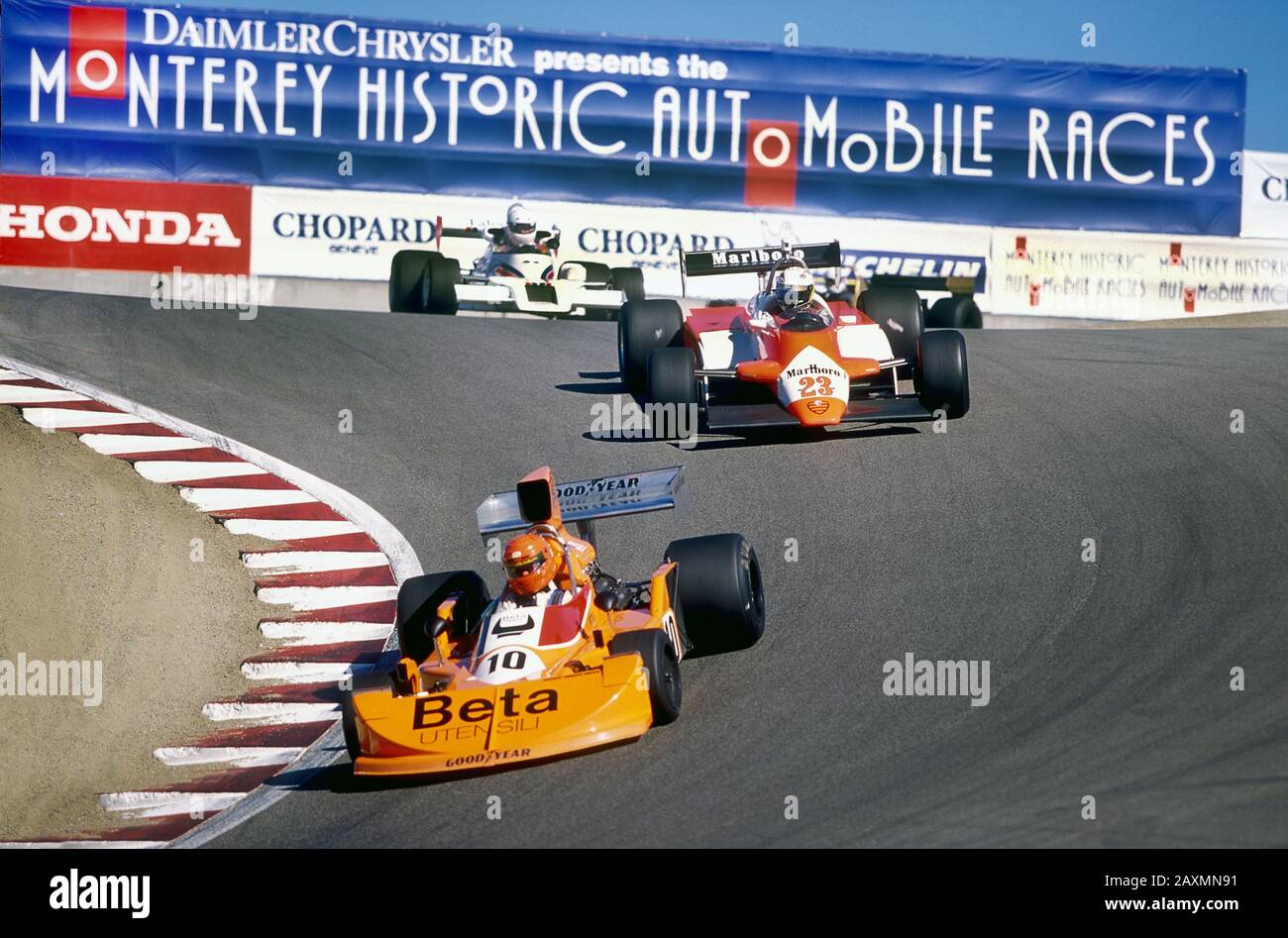 Historic Formula 1 race at the Monterey Historic Races at Laguna Seca