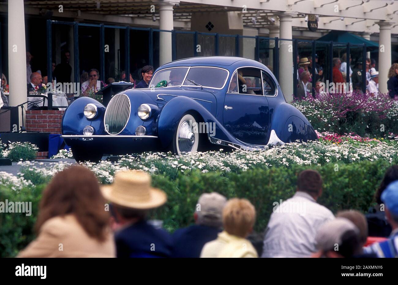 1938 Talbot-Lago T23 Coupe by Figoni & Falaschi at the Pebble Beach Concours California USA 2000 Stock Photo
