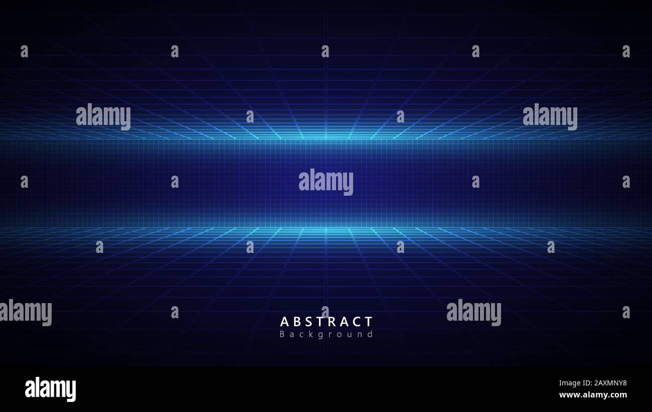 blue abstract future technology cyberspace background vector design ...
