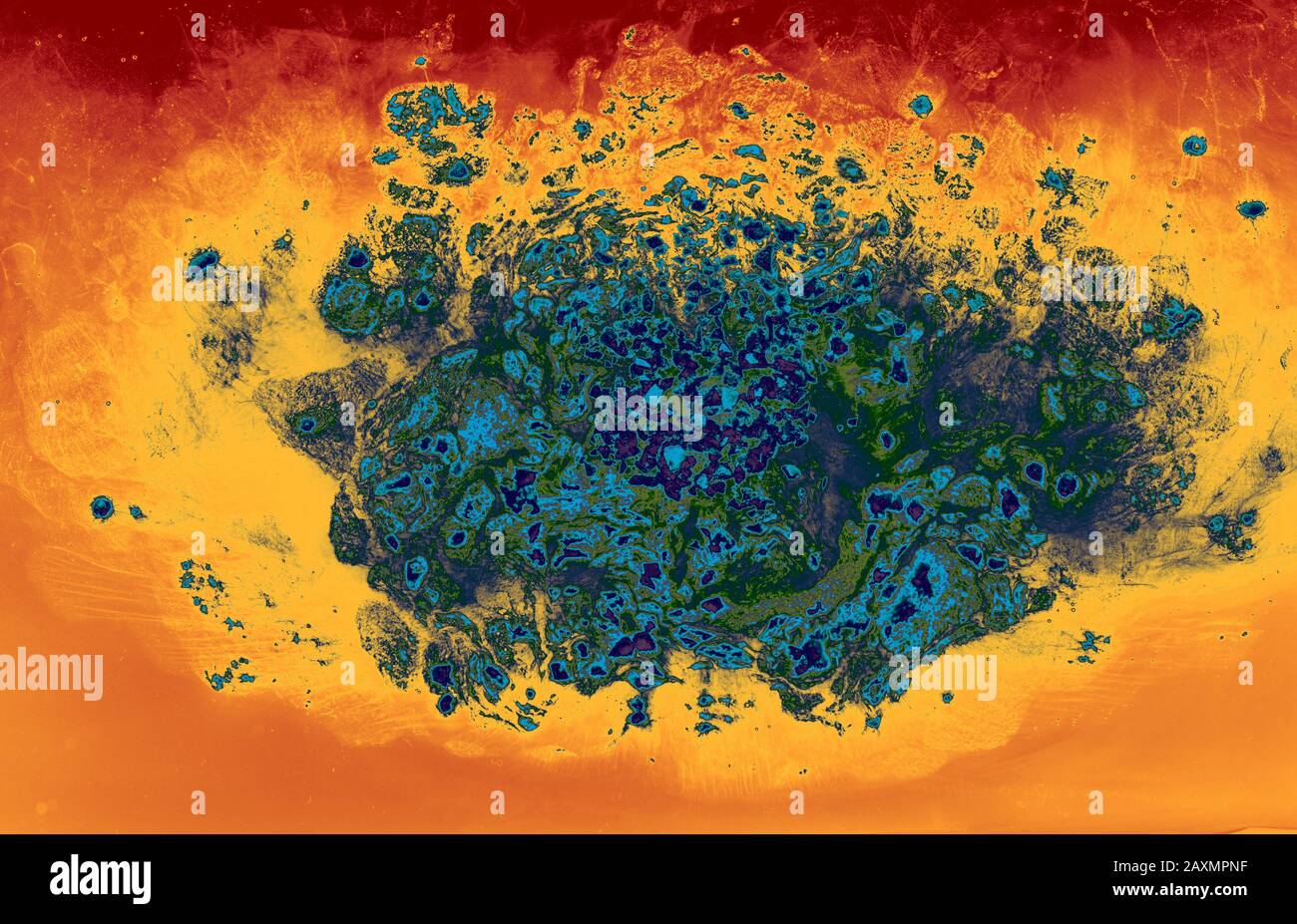 Coffe slowly dissolve in the hot water Stock Photo Alamy