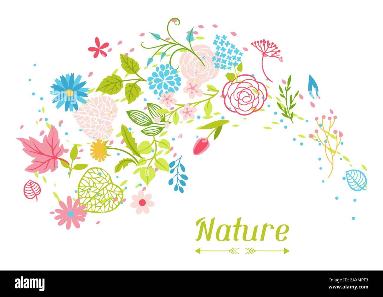 Background with spring flowers Stock Vector Image & Art - Alamy