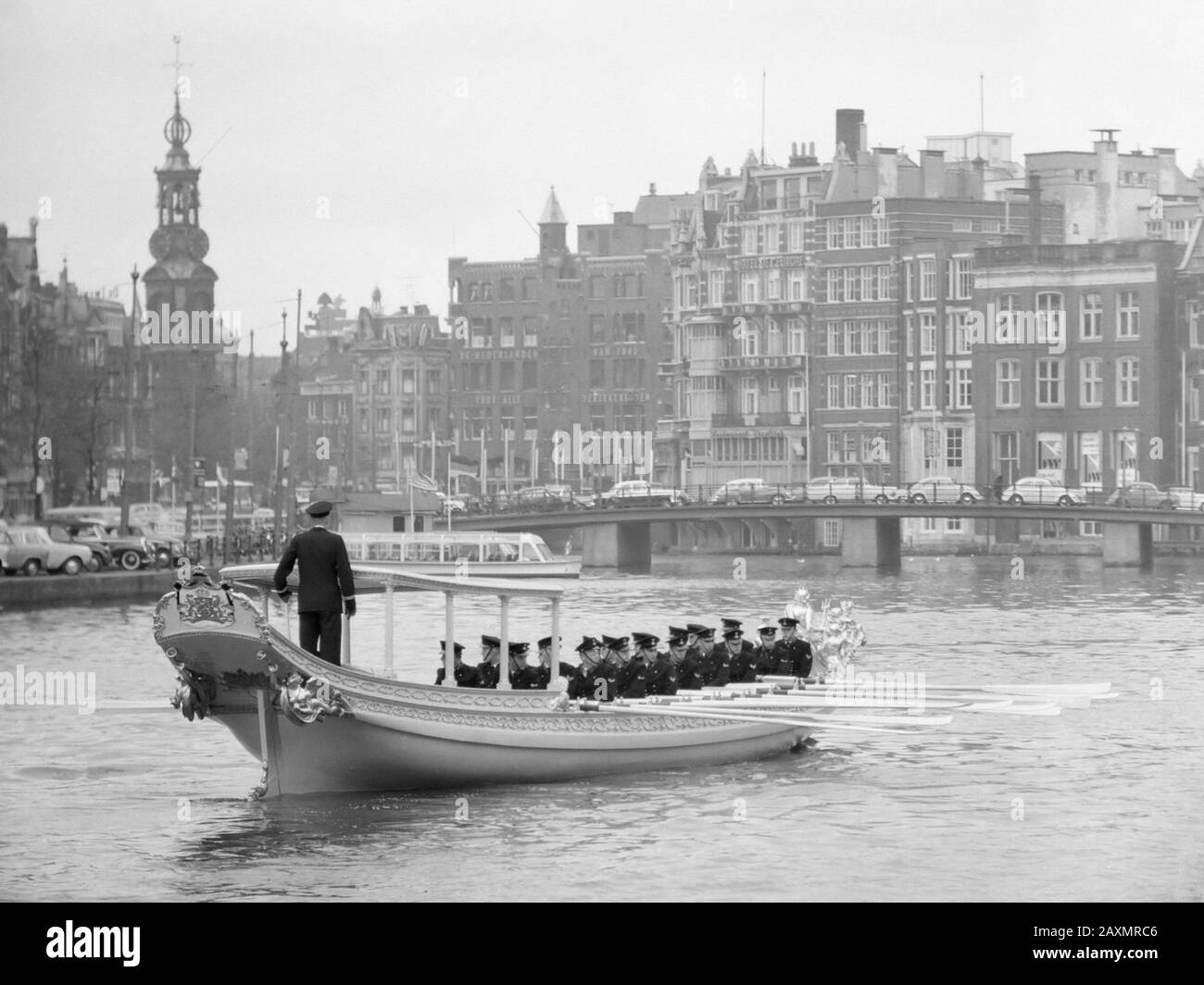 King Sloop trials on the Amstel April 27, 1962 Stock Photo