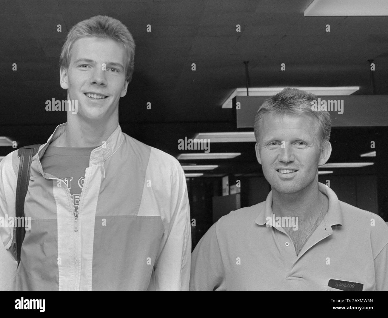 Job GPD: Rick Smits (left) and Ruud Harrewijen 26 June 1986 Stock Photo