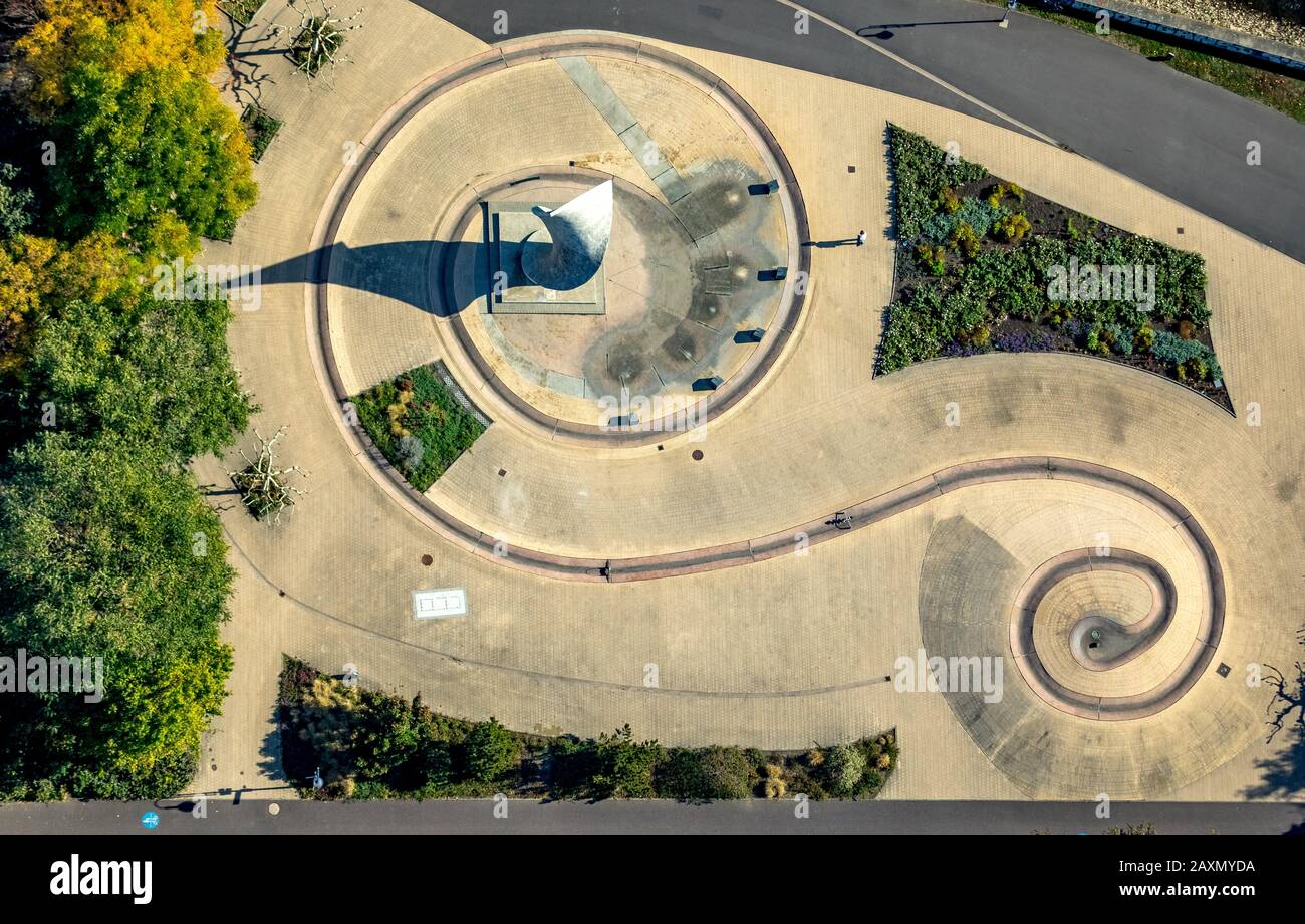 Aerial shots, commemorative park, monument of the friendship between