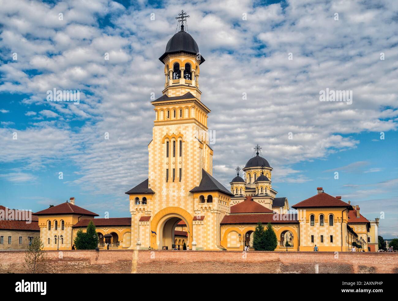 Romanian Orthodox Cathedral at Alba Carolina Citadel in Alba Julia, Alba County, Transylvania Region, Romania Stock Photo