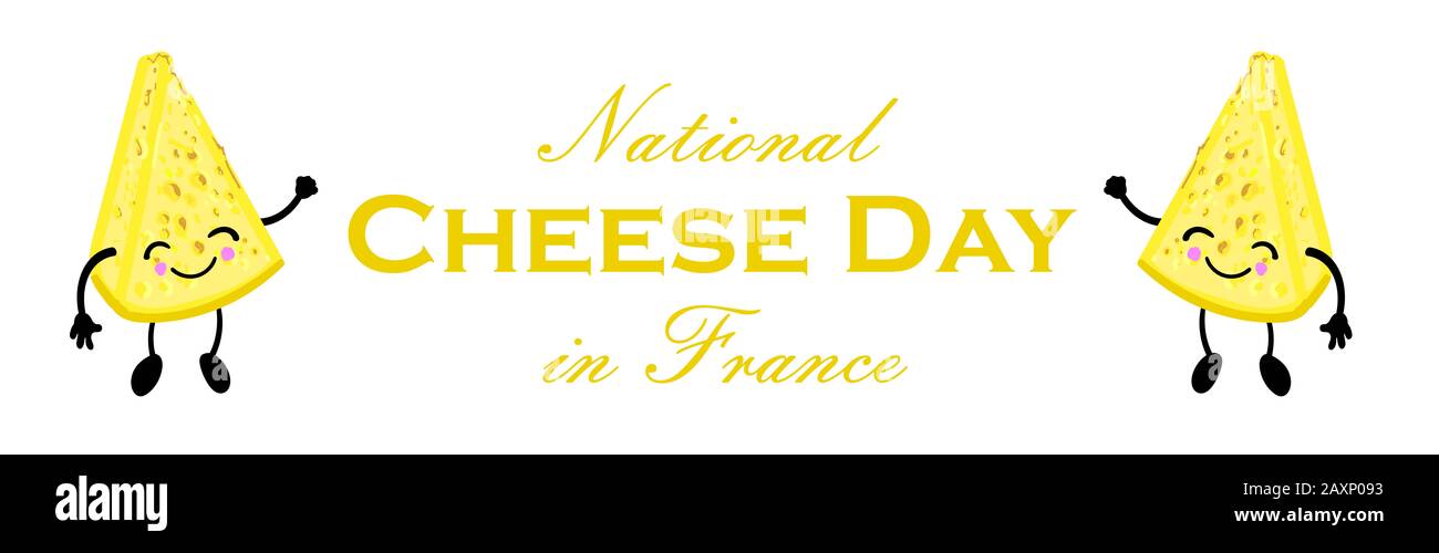 National Cheese Day. Postcard or banner for International Cheese Day
