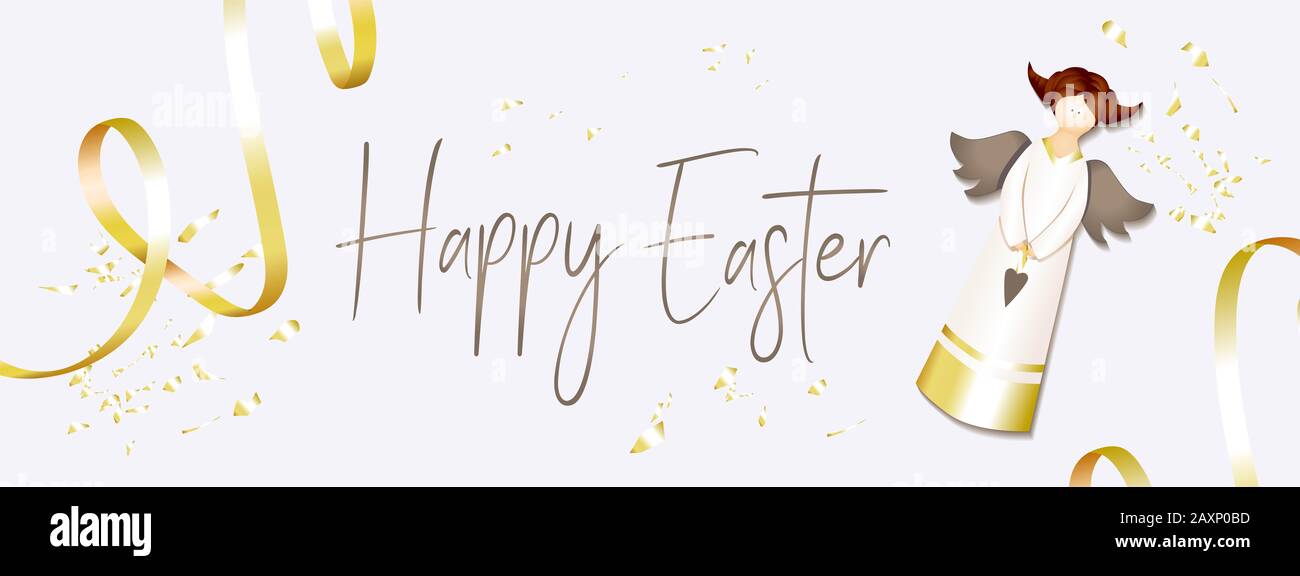 Easter Banner Horizontal Poster Postcard Website Headers
