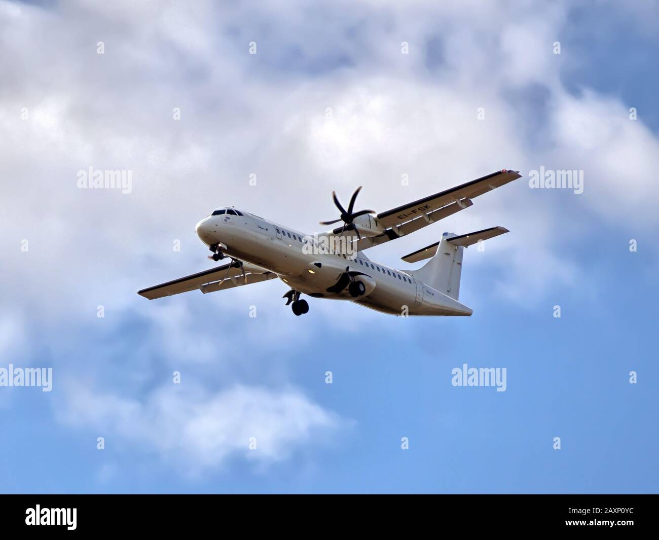 Embraer E190 turboprop aircraft operated by Stobart Air Stock Photo