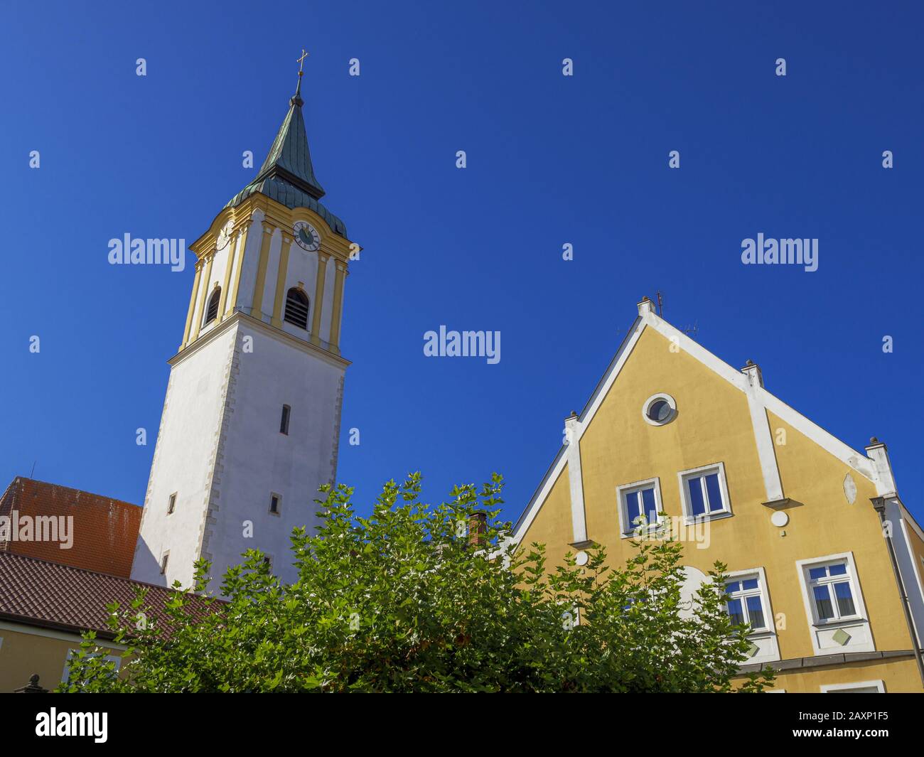 Barbara Church, Abensberg, Lower Bavaria, Germany Stock Photo