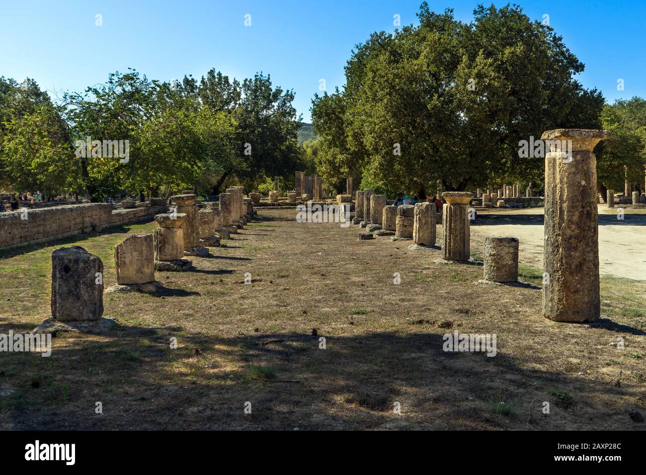 Ancient Greece. Olympia, The birth place of the Olympic Games. Stock Photo