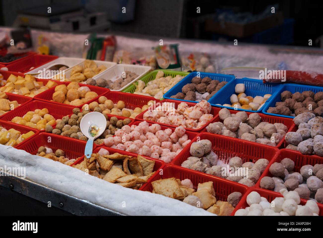 Chinese street food on asian food market Stock Photo Alamy