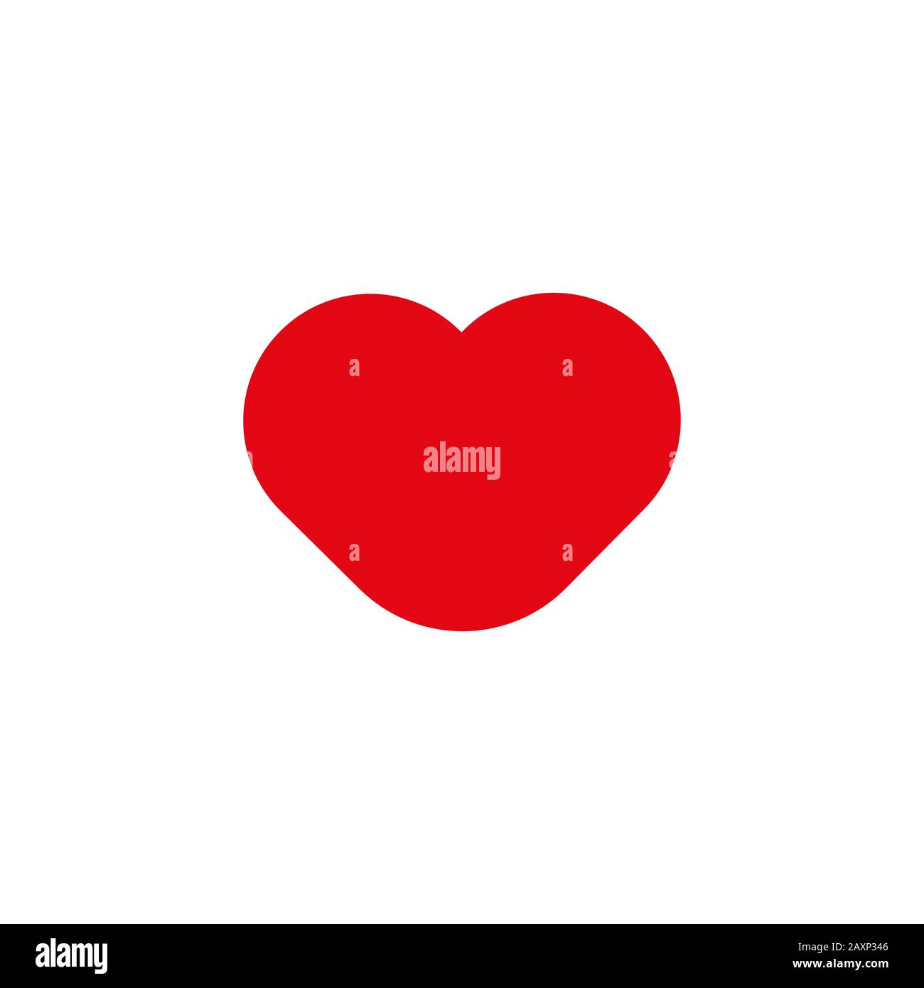 Vector Heart Symbol. Isolated illustration of red heart on white ...