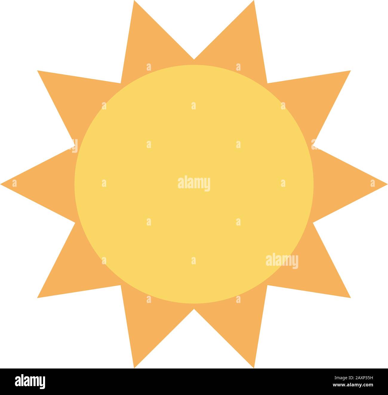 summer sun flat style icon Stock Vector Image & Art - Alamy