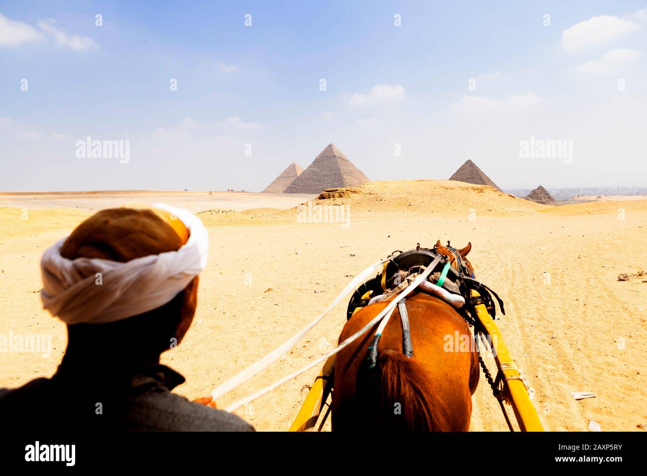 Cairo, Giza, Egypt, Cairo, Giza, Egypt, Pyramids of Giza Stock Photo