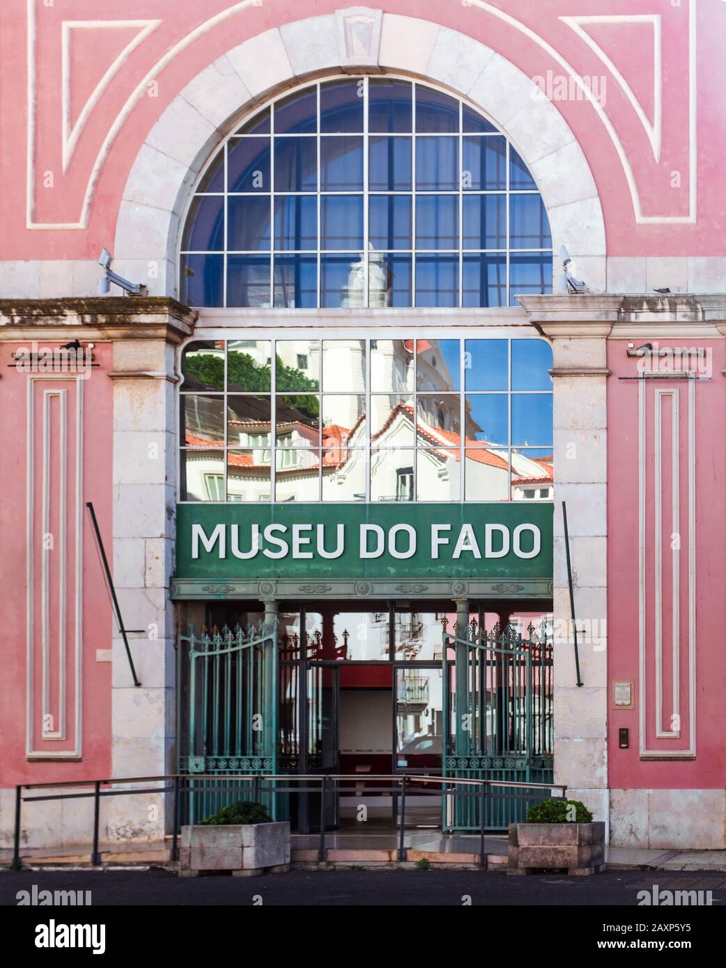 Entrance of Museum of Fado. Stock Photo