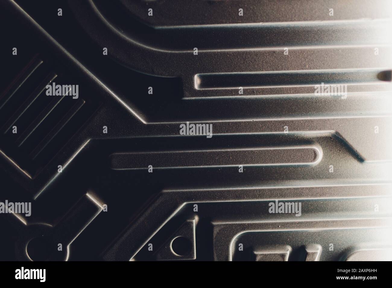Abstract curve lines seamless architecture pattern made of black folded ...