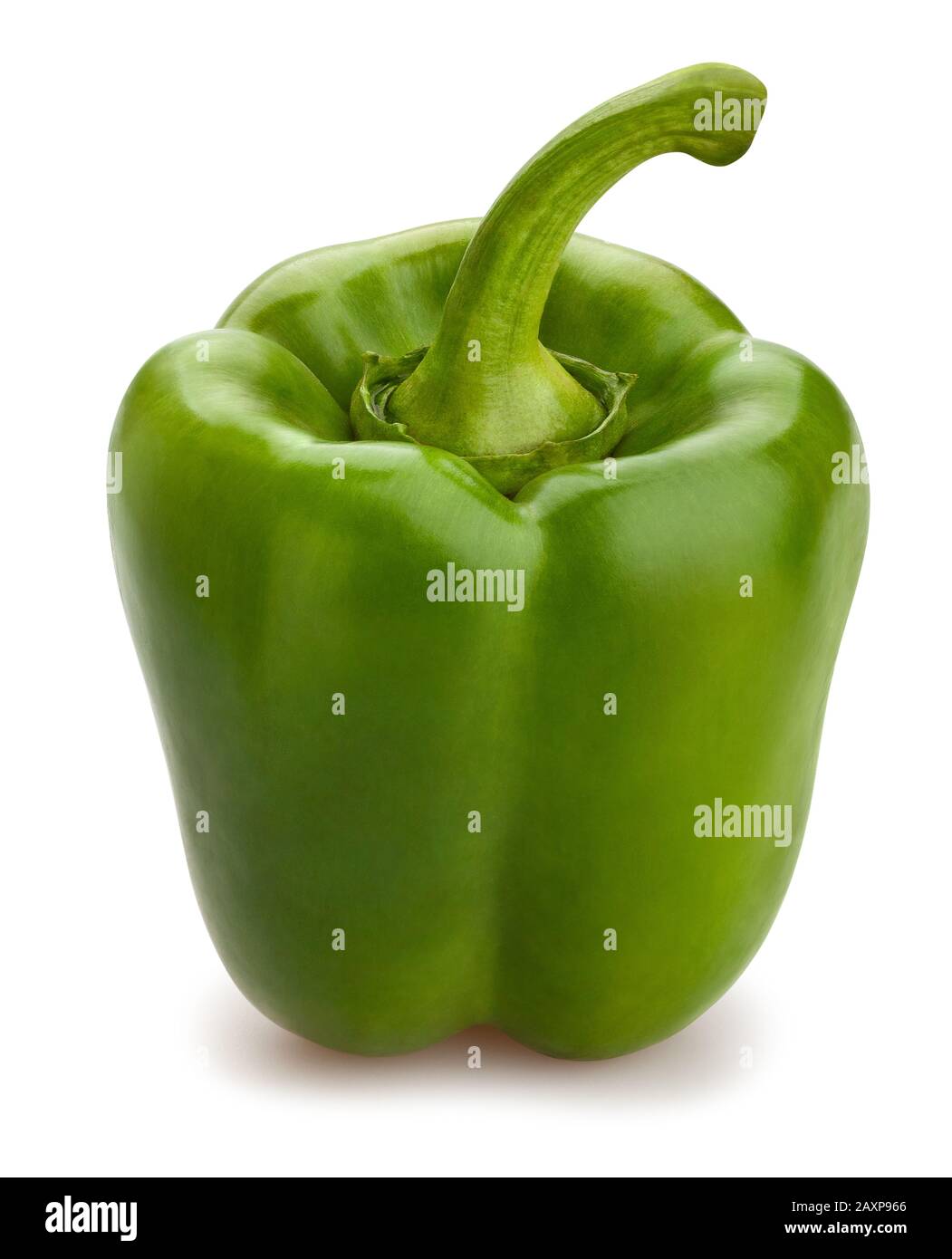 green bell pepper path isolated on white Stock Photo Alamy