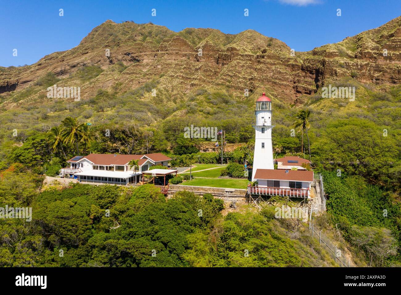 Aerial view diamond head crater hi-res stock photography and images - Alamy