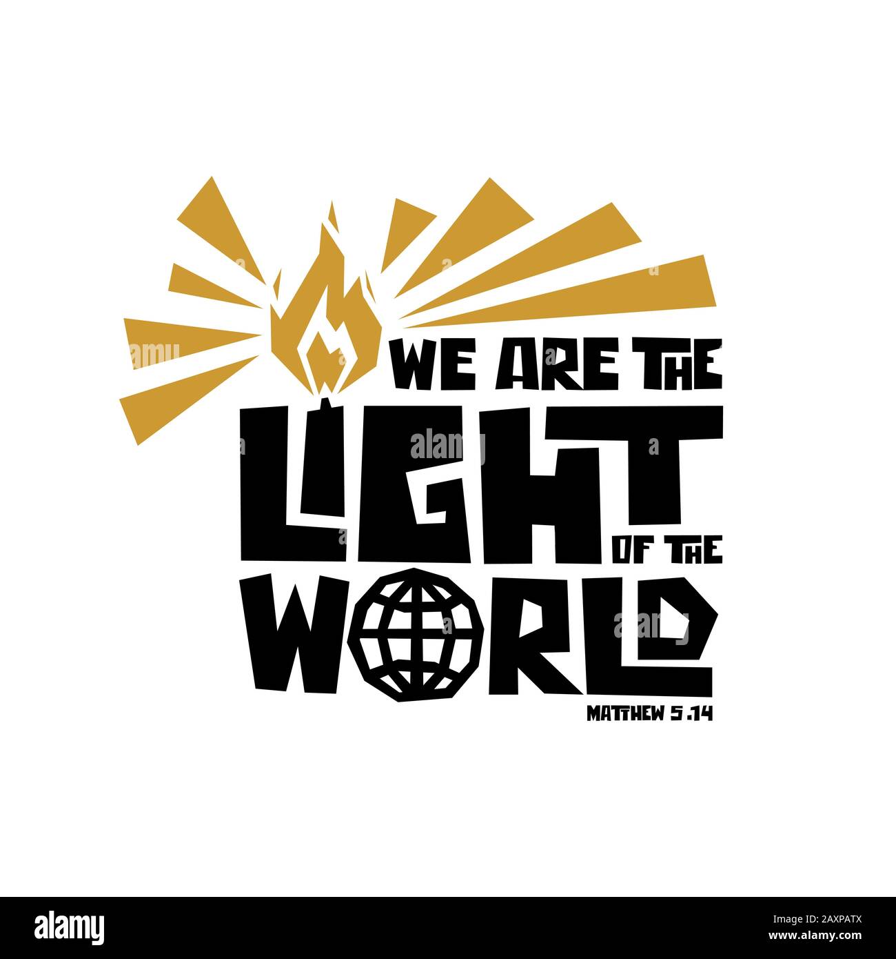 Christian typography, lettering and illustration. We are tle light of