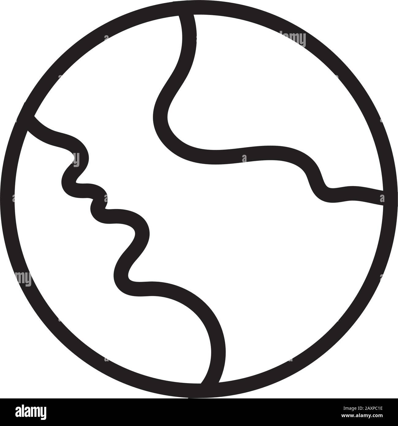 world planet earth line style Stock Vector Image & Art - Alamy