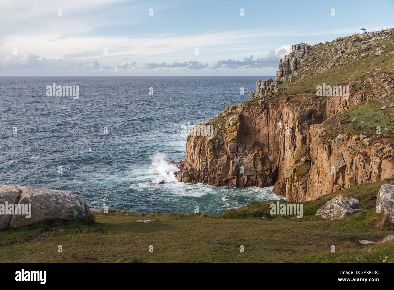 The coast at Lands End, Penzance, Cornwall, England, UK Stock Photo Alamy