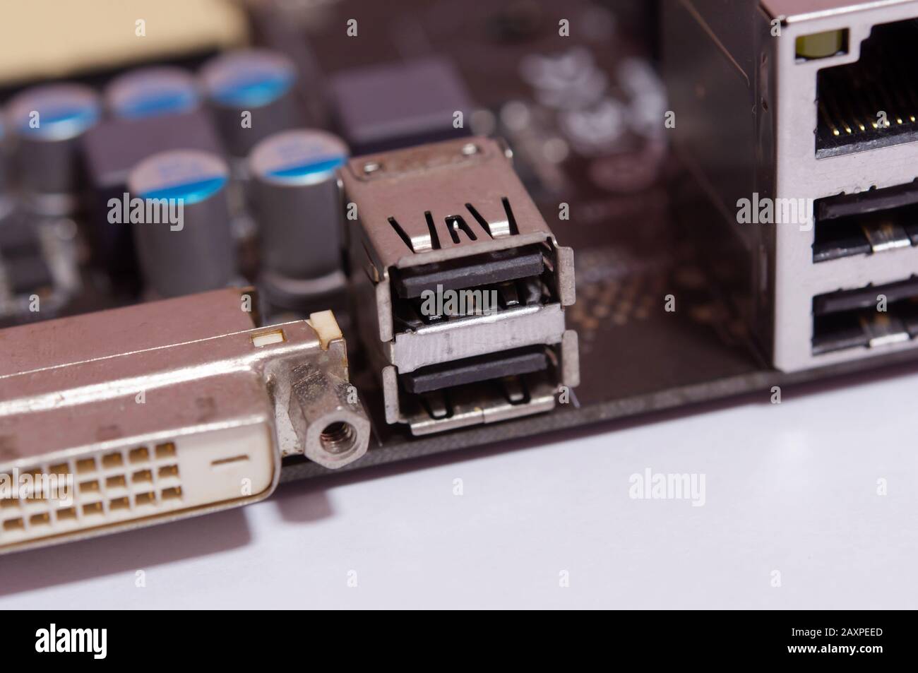 USB port on motherboard computer Stock Photo - Alamy