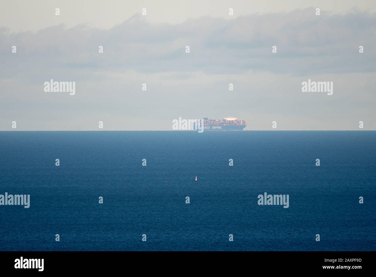 Cosco Shipping Galaxy container ship in Gdansk, Poland. February 5th