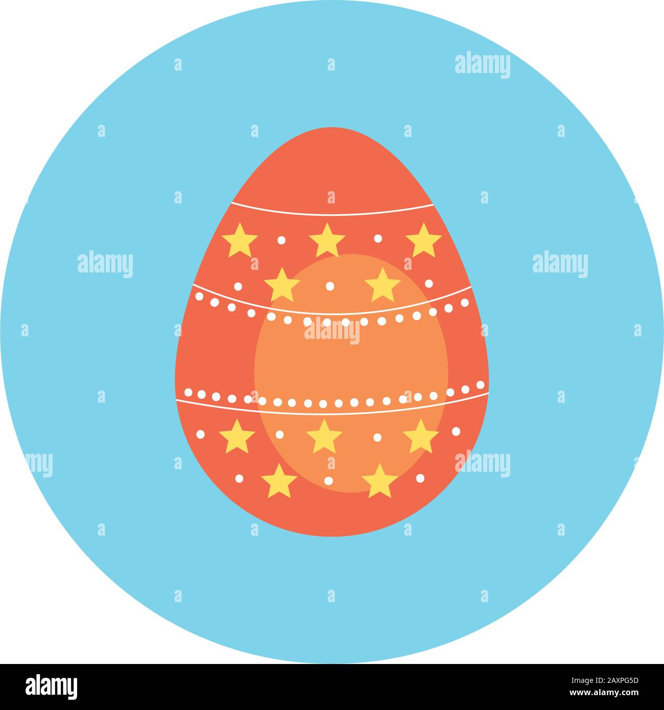 easter egg painted with stars block style Stock Vector Image & Art - Alamy