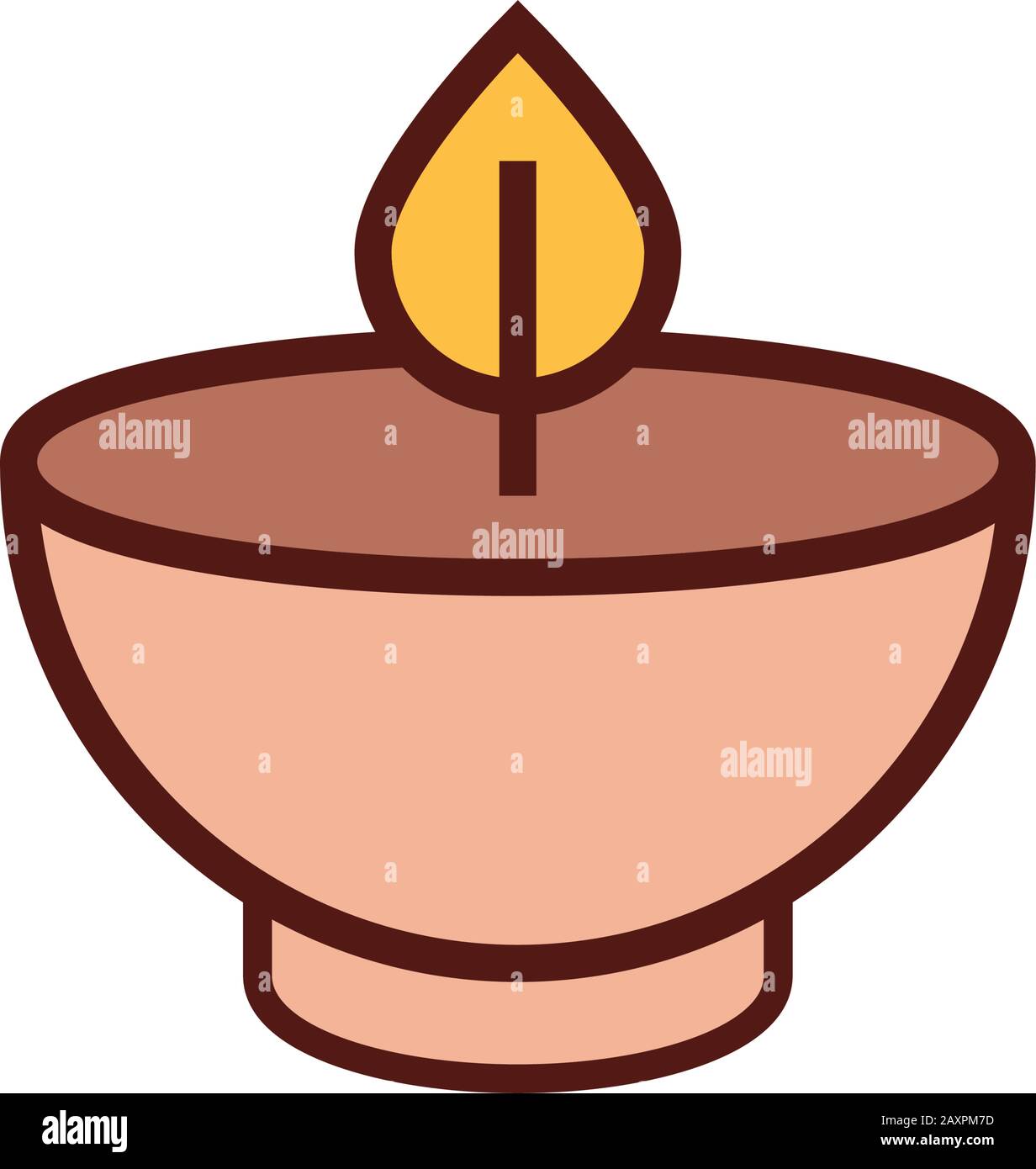 candle spa aroma therapy line and fill style Stock Vector Image & Art