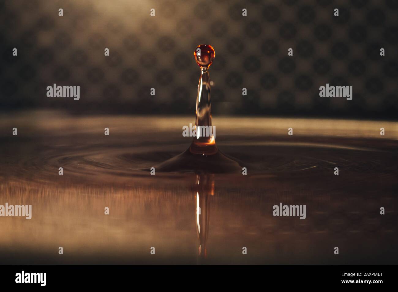 Macro shot of water droplets with nice background Stock Photo - Alamy