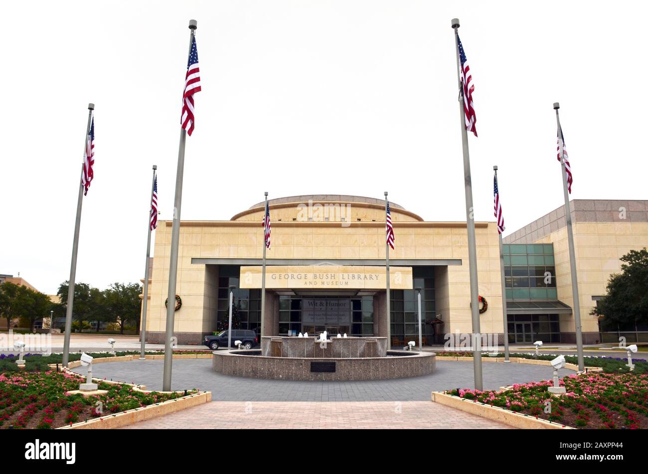 George H. W. Bush Presidential Library & Museum. Bryan College Station, Texas, USA. December 20, 2019. Stock Photo
