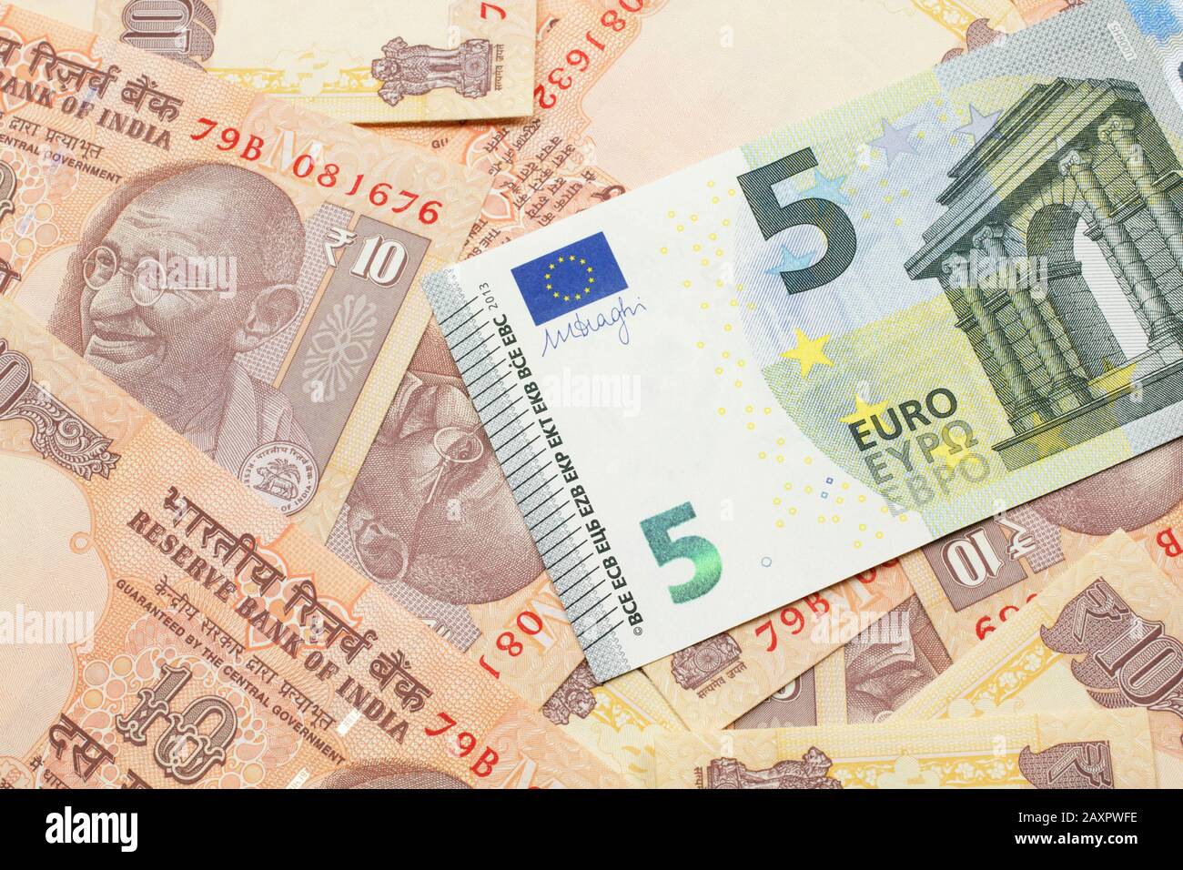 Euro And Indian Rupee High Resolution Stock Photography And Images Alamy