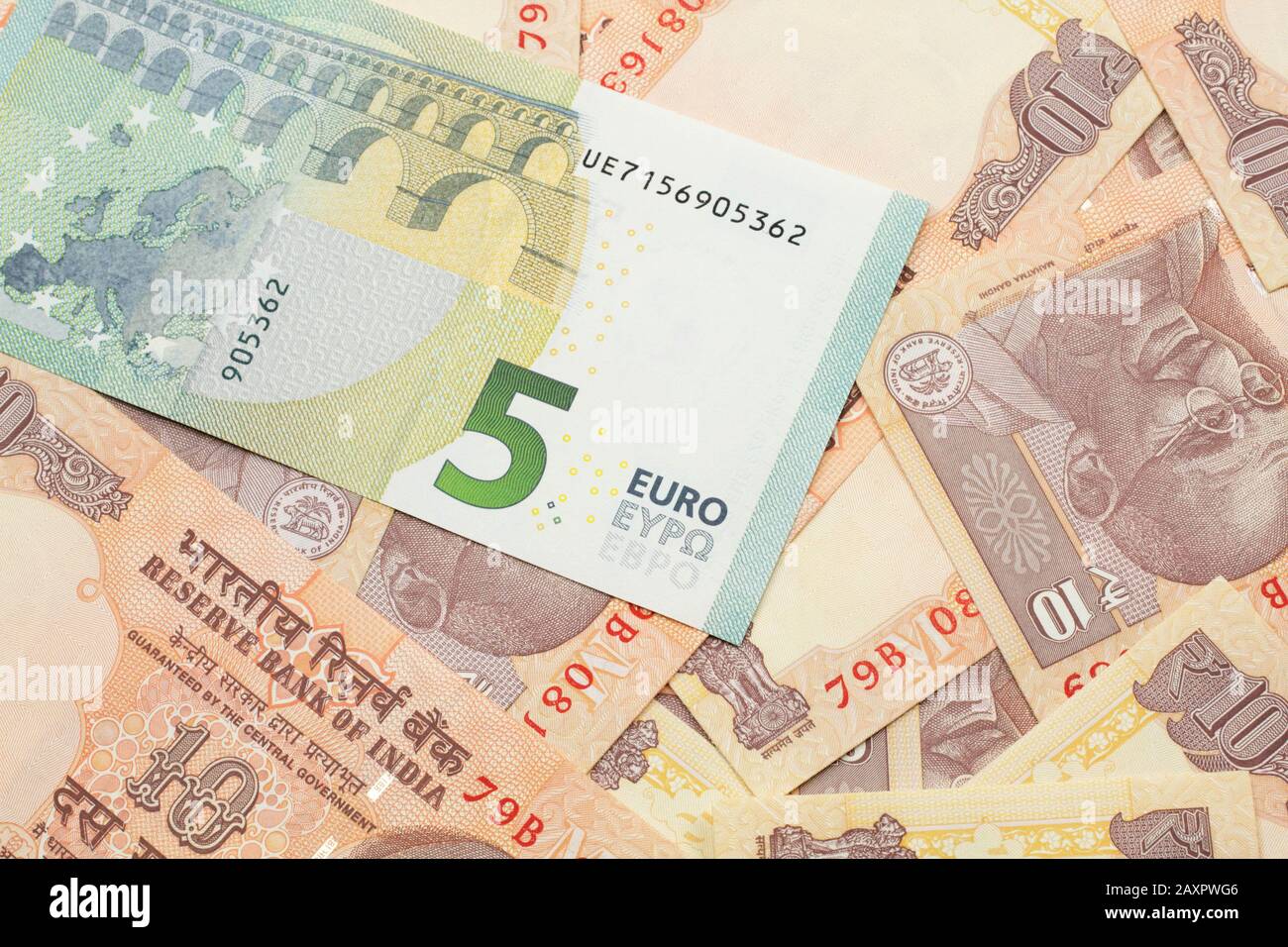 Euro And Indian Rupee High Resolution Stock Photography And Images Alamy