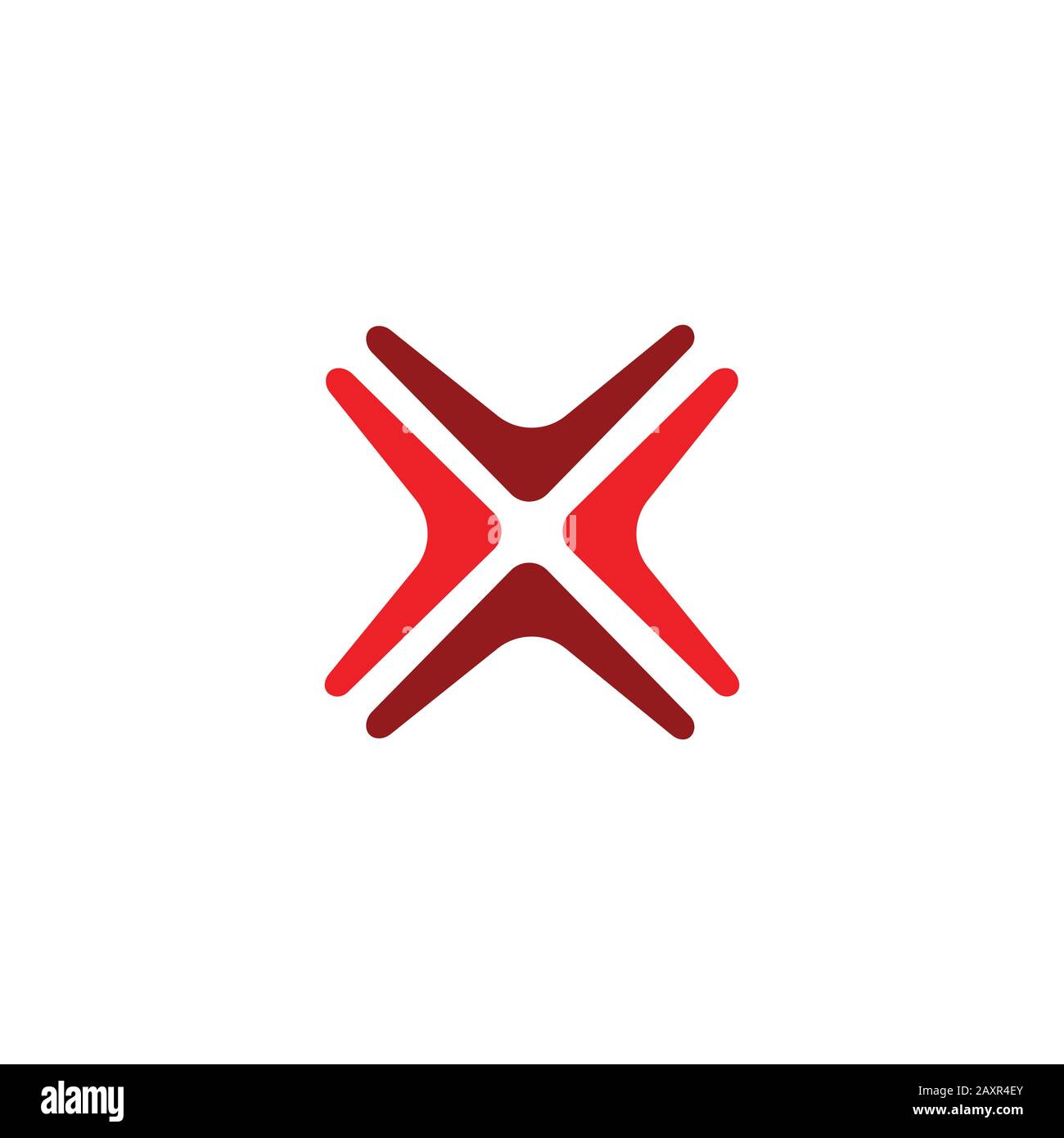 Initial letter x logo design template Stock Vector Image & Art - Alamy