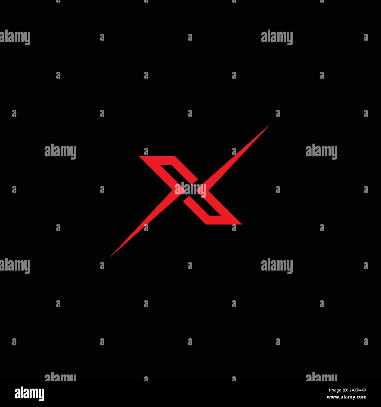 Initial letter x logo design template Stock Vector Image & Art - Alamy