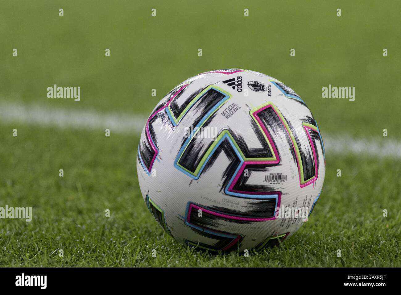 Bilbao, Bizkaia, SPAIN. 12th Feb, 2020. Adidas official Copa del Rey ball  during the game between Athletic Club and Granada. Athletic Club de Bilbao  hosted Granada CF in the going match of
