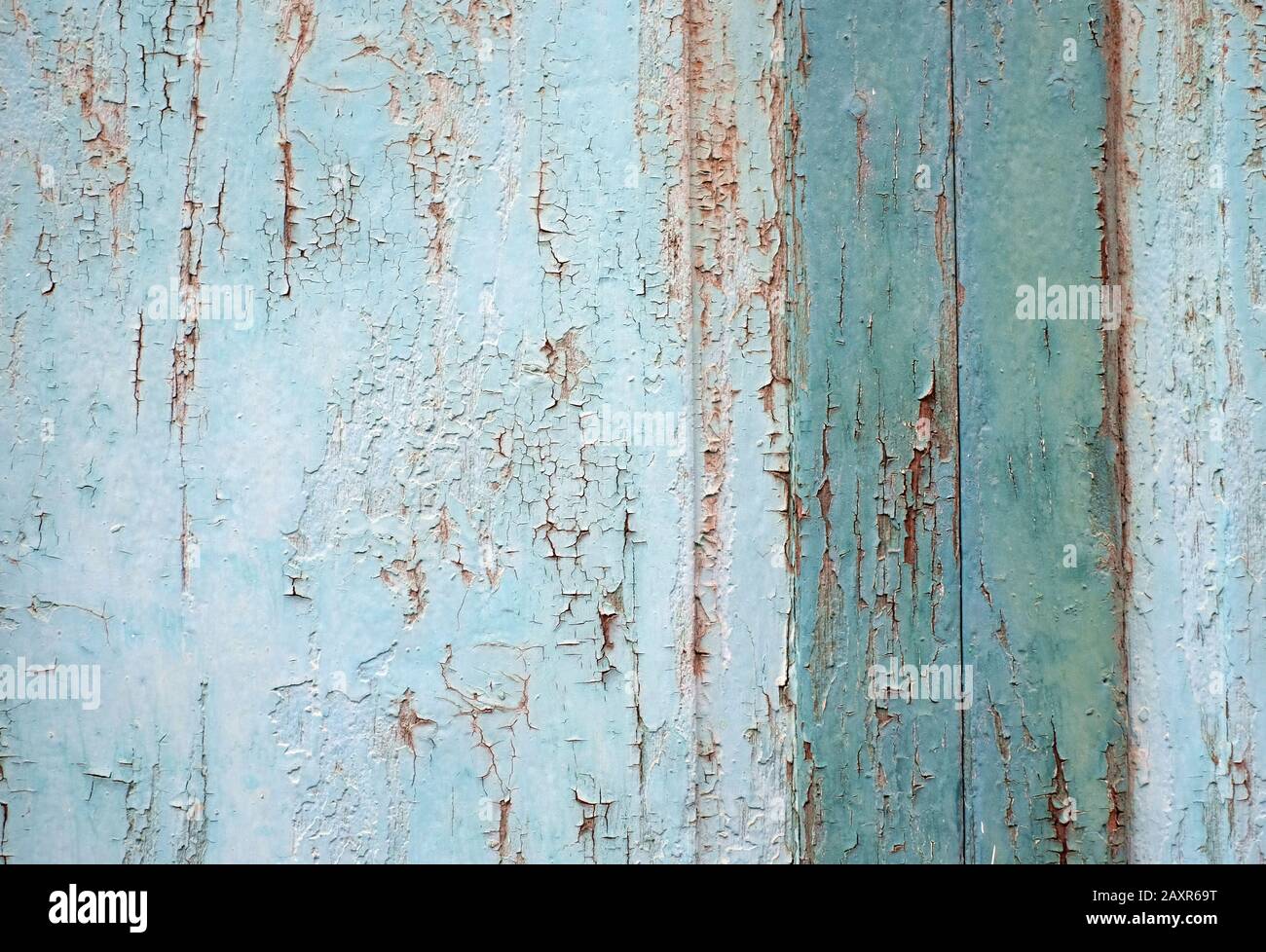 Timber Flaking Emerald flaking painted timber surface background or backdrop graphic ...