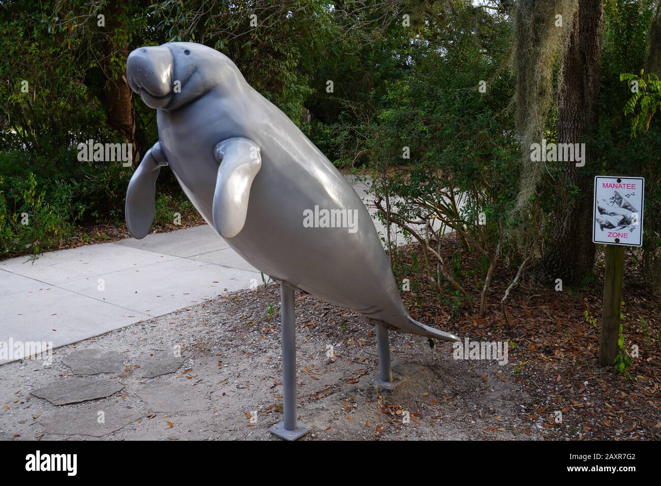 FORT MYERS, FL -30 JAN 2020- View of the Manatee Park in Lee County