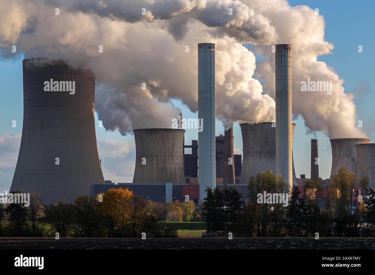 RWE Power AG, Niederaussem power plant, lignite-fired power plant ...