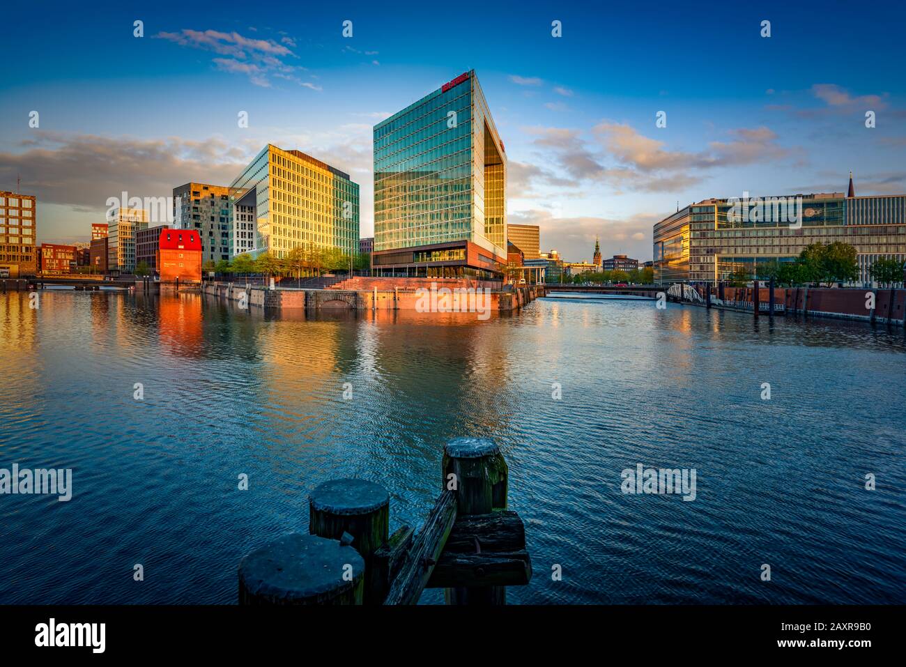 Germany, Hamburg, harbour city, Ericusspitze, Der Spiegel Stock Photo