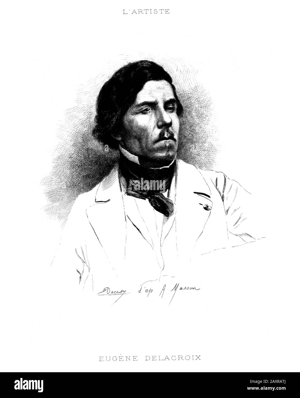 Painter eugene delacroix Black and White Stock Photos & Images Alamy