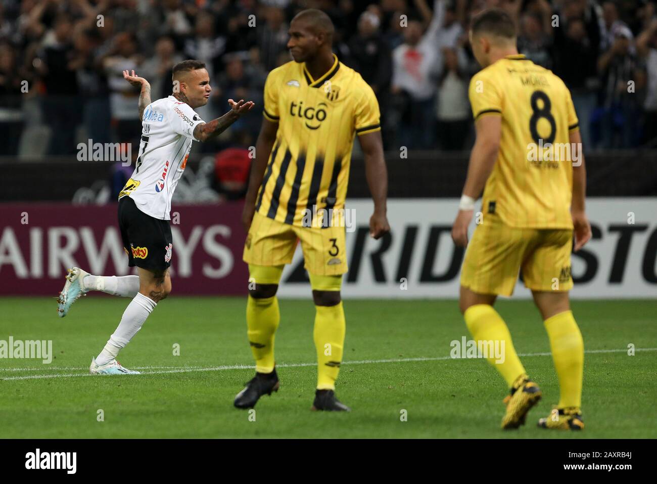 Sao Paulo Sp 12 02 2020 Corinthians X Guarani Celebration Of Corinthians First Goal Scored By Luan