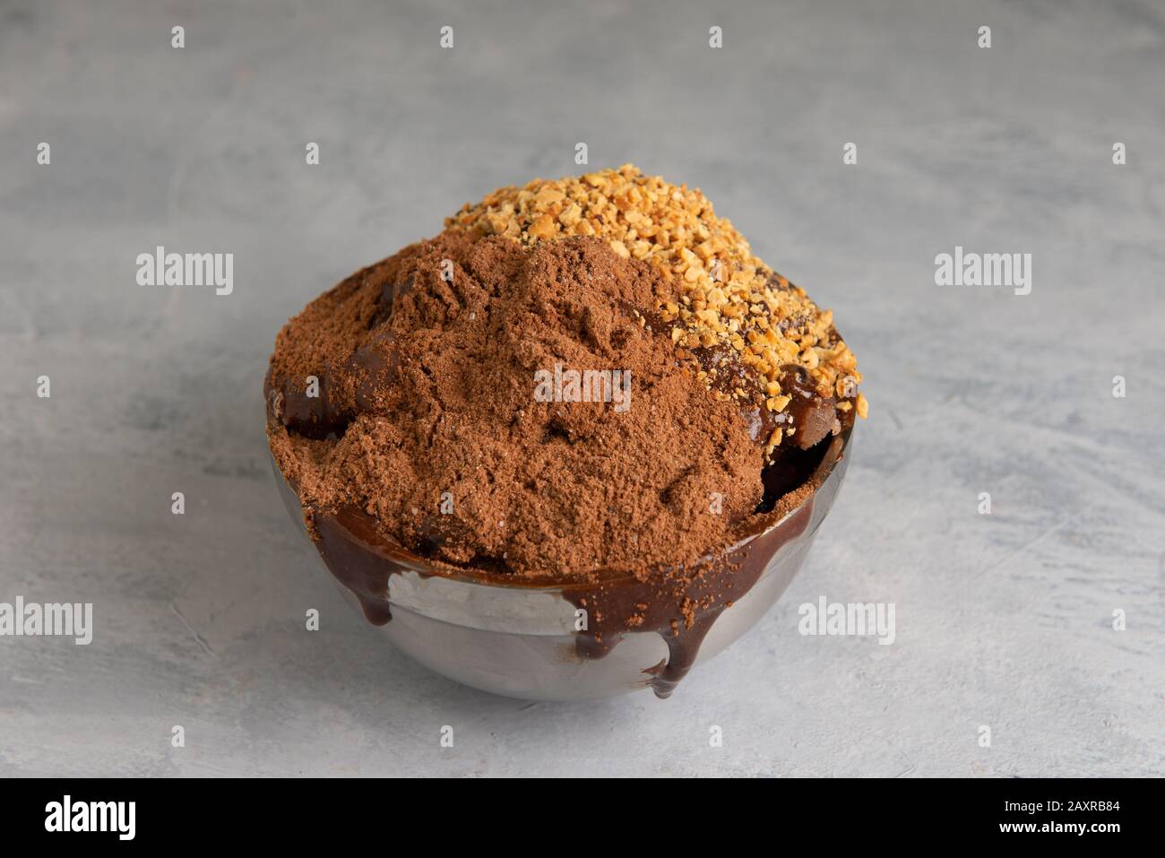 Milo ice dessert in Malaysia known as 'Milo Kepal' Stock Photo