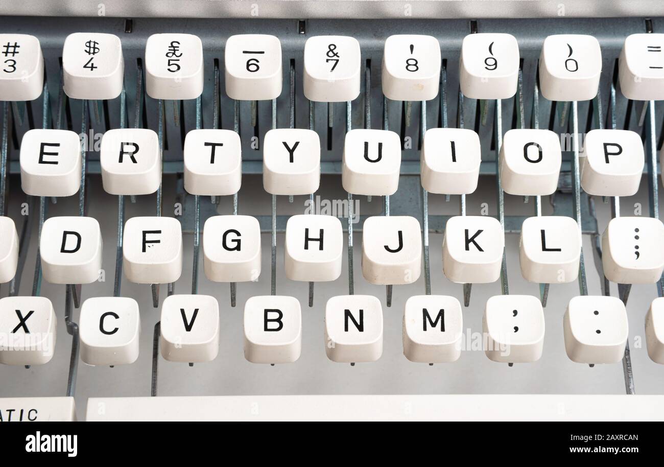 A Studio Shot Of A Retro Style Portable Manual Typewriter With