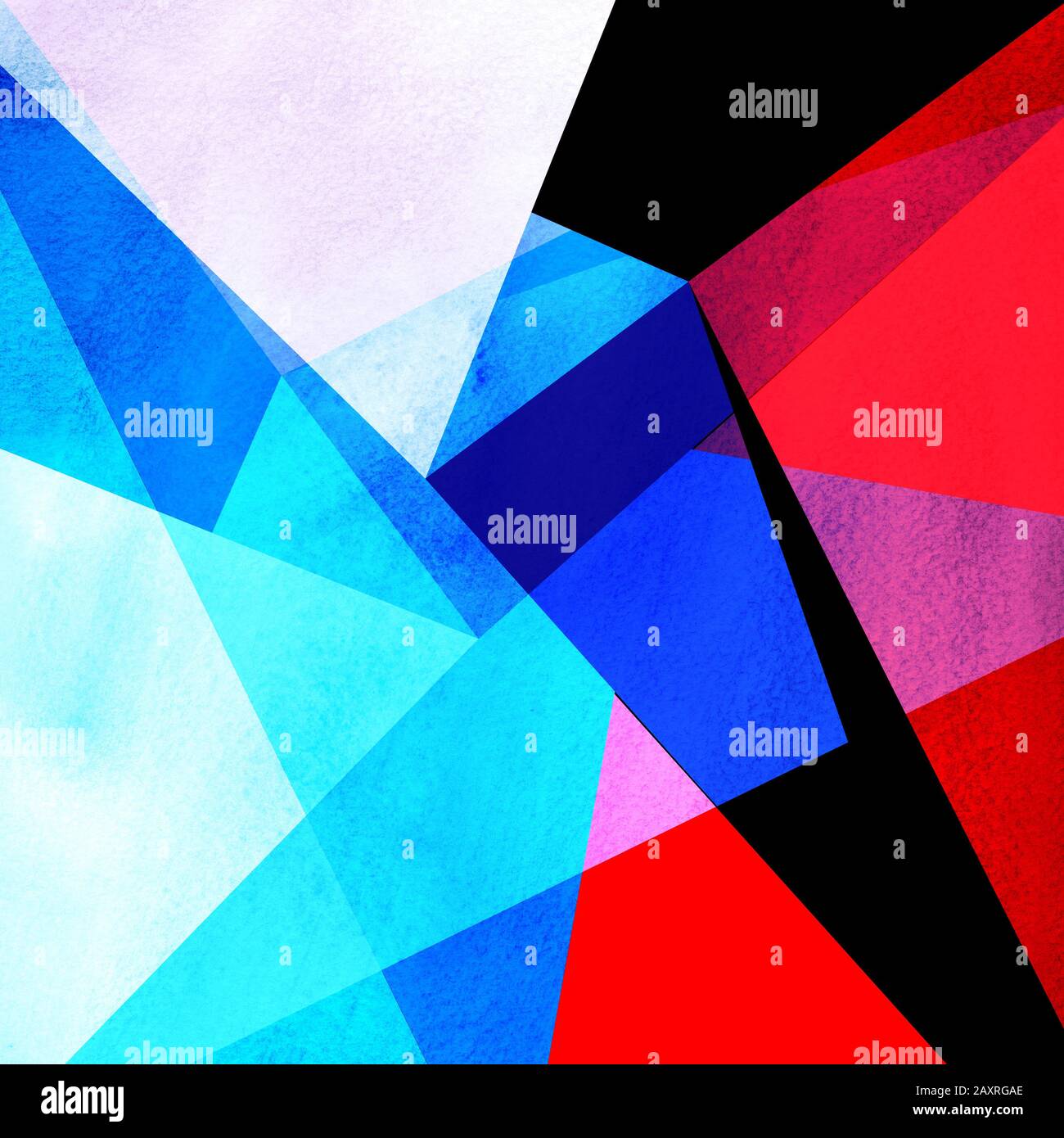 Abstract watercolor background with geometric elements and shapes Stock ...