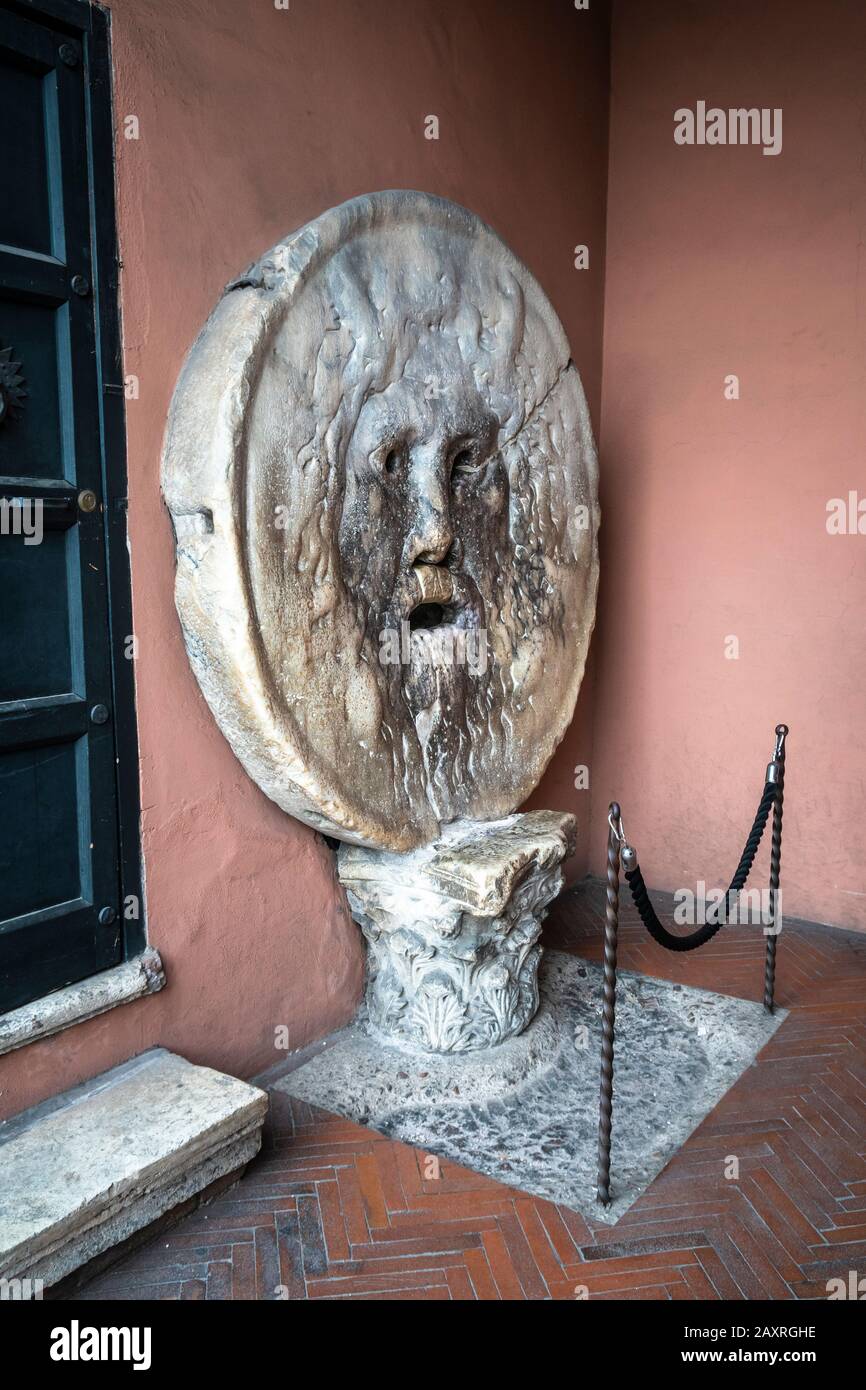 Mouth of Truth, Rome, Lazio, Italy Stock Photo